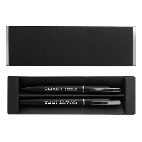 R02330.01 - Zestaw piśmienniczy (lustrzany grawer) Treasure, srebrny 