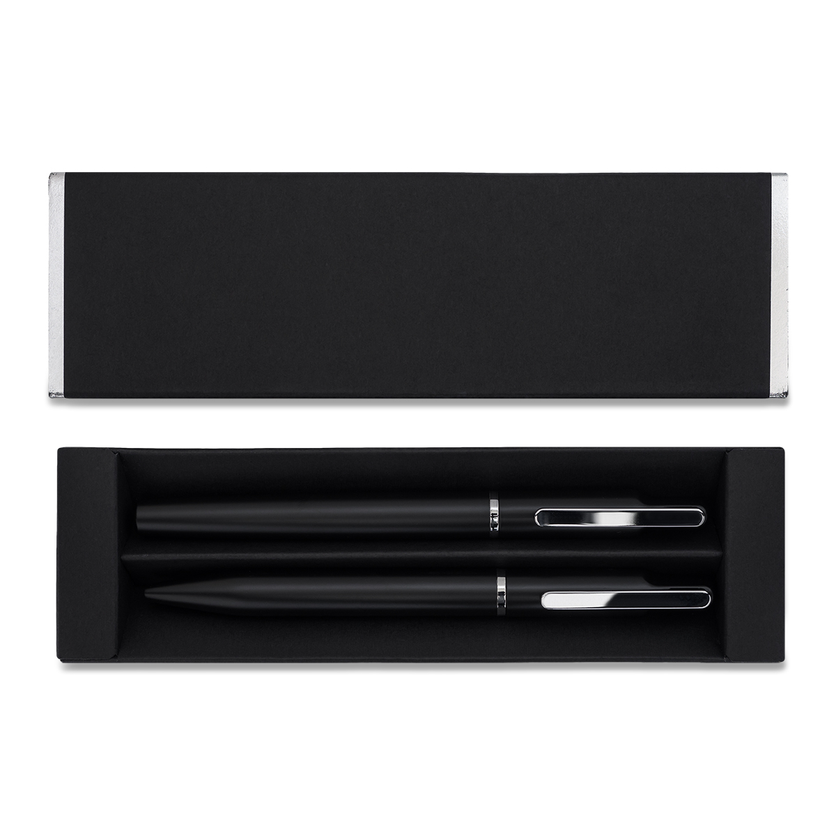 R02330.01 - Zestaw piśmienniczy (lustrzany grawer) Treasure, srebrny 