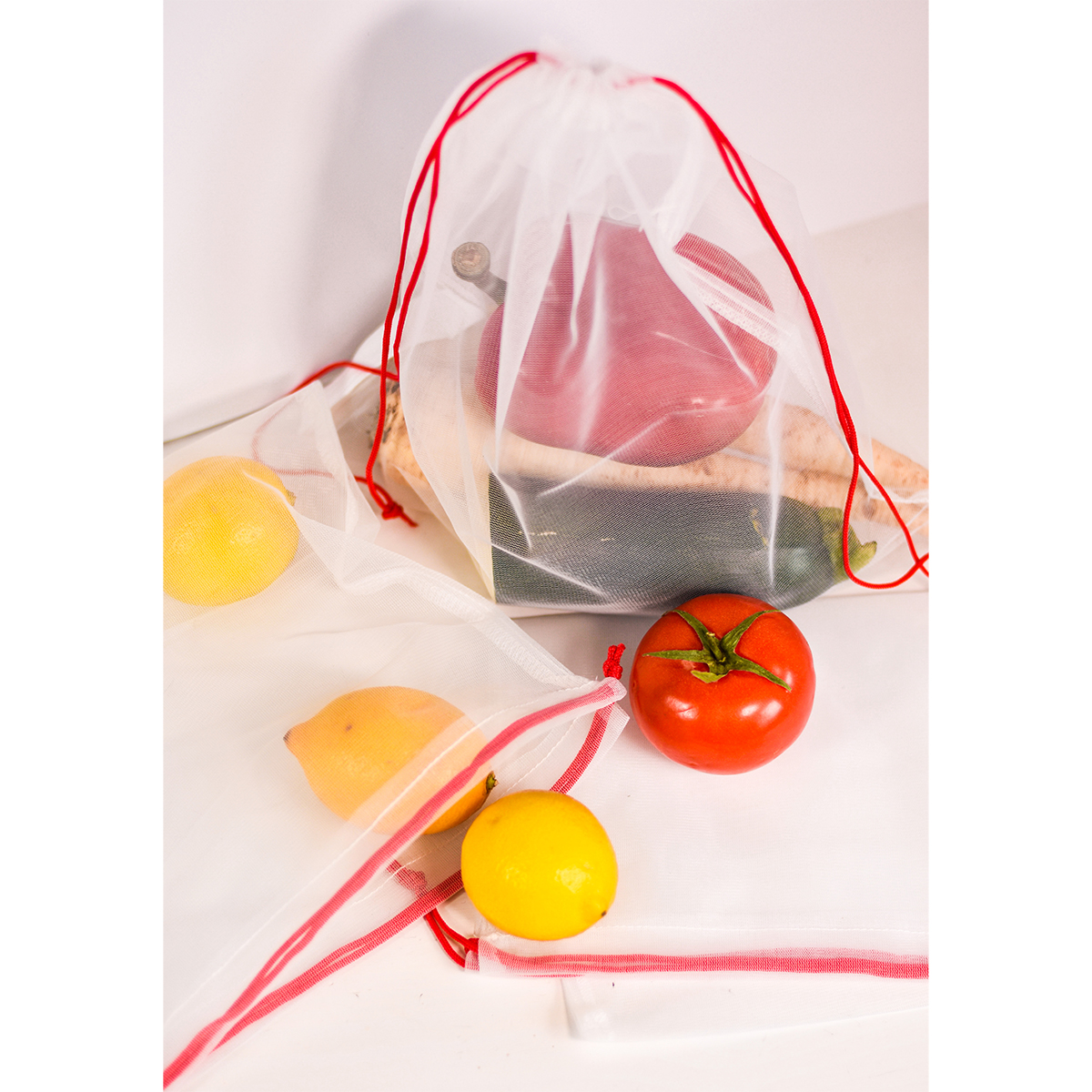 R08474.06 - Zestaw woreczków Shopping Friend, biały 