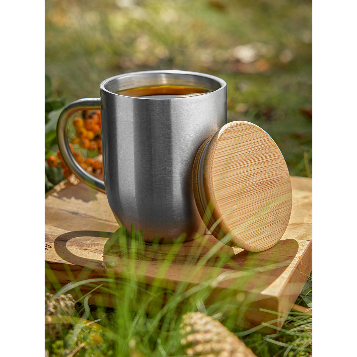 R08481.01.O - Kubek stalowy Maloy 350 ml , srebrny 