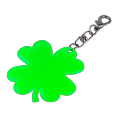 R73243.51 - Brelok odblaskowy Lucky Clover, zielony 